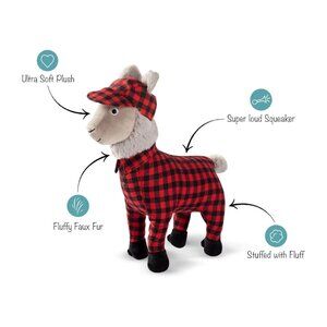 Feelin' Festive Pajama Llama Plush Dog Toy - PetShop by Fringe Studio